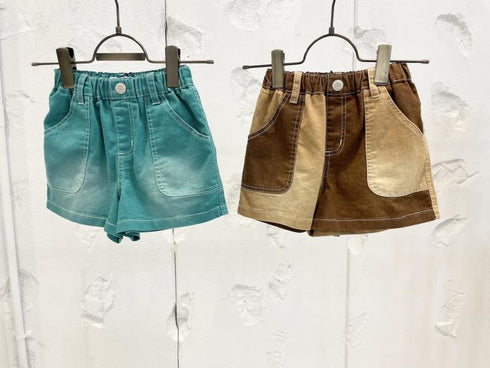 【130/140/150】ハードウォッシュショートパンツ 3524512j